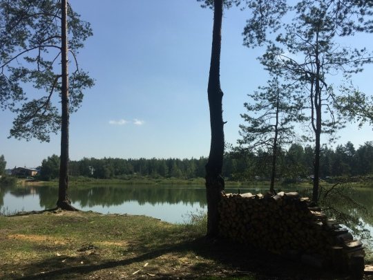 Площадка конкурса «Лесник года» у воды
